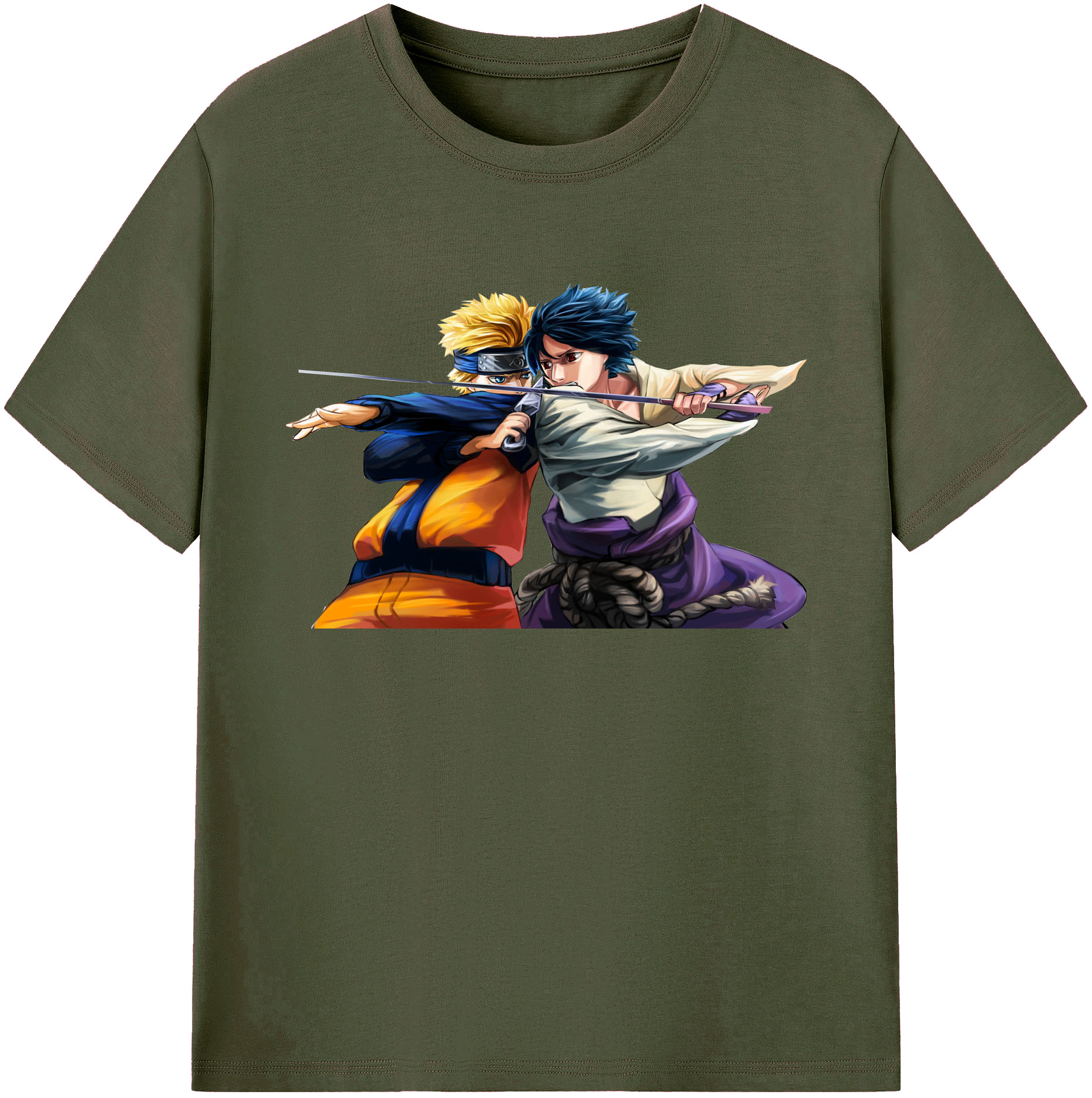 （画像用） NARUTO -ナルト- うずまき ナルト Uzumaki Naruto 綿100％ メンズ半袖Tシャツ｜肌触りやわらか＆通気性